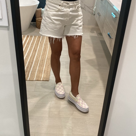 🌊Vans ComfyCush Pink/Ivory Large Checkered SlipOns Size 9.5 Women’s/8.0 Men’s🌊 - Picture 3 of 12